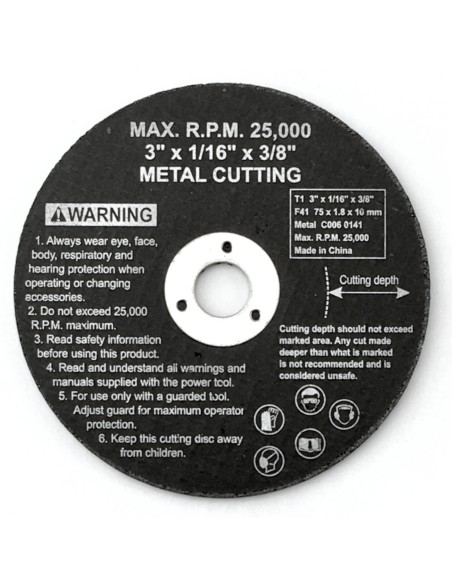 Diskas pneumatiniam šlifuokliui MSW 75mm 3'' METAL Diskas pneumatiniam šlifuokliui MSW 75mm 3'' METAL