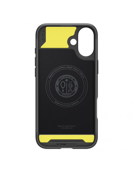 
„iPhone 16 Rugged Armor MagSafe“ galinis dėklas – juodas
