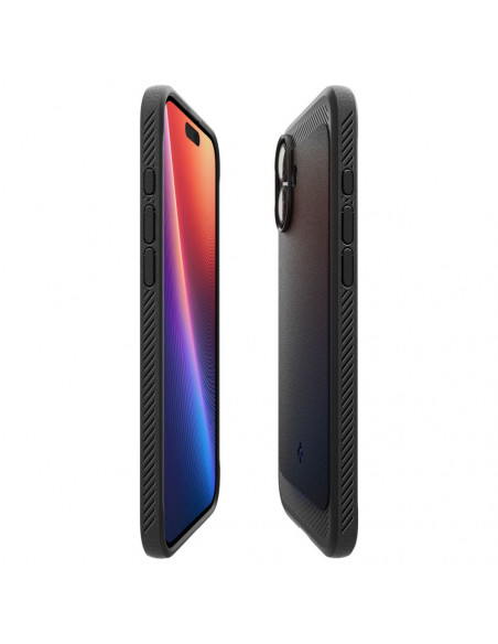 
„iPhone 16 Rugged Armor MagSafe“ galinis dėklas – juodas
