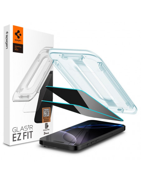 
Grūdintas stiklas iPhone 16 Pro telefonui Glas.tR EZ Fit Privacy - 2 vnt.

