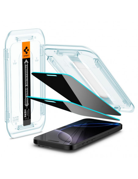 
Grūdintas stiklas iPhone 16 Pro telefonui Glas.tR EZ Fit Privacy - 2 vnt.
