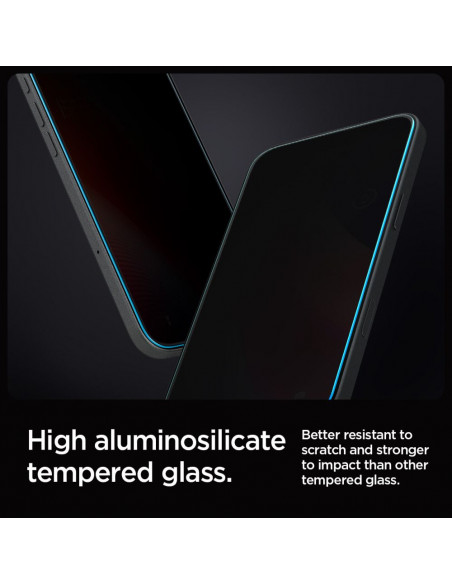 
Grūdintas stiklas iPhone 16 Pro telefonui Glas.tR EZ Fit Privacy - 2 vnt.
