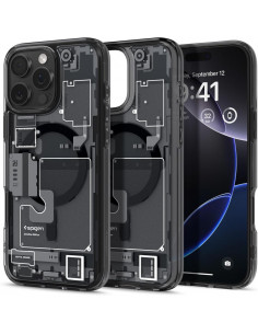 
„iPhone 16 Pro Ultra Hybrid Mag Zero One“ dėklas su „MagSafe“ – tamsiai pilkas
