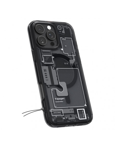 
„iPhone 16 Pro Ultra Hybrid Mag Zero One“ dėklas su „MagSafe“ – tamsiai pilkas
