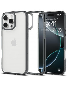 
„iPhone 16 Pro Ultra Hybrid“ galinis dėklas – permatomas pilkas
