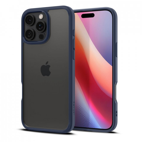 
„iPhone 16 Pro Ultra Hybrid“ galinis dėklas – mėlynas
