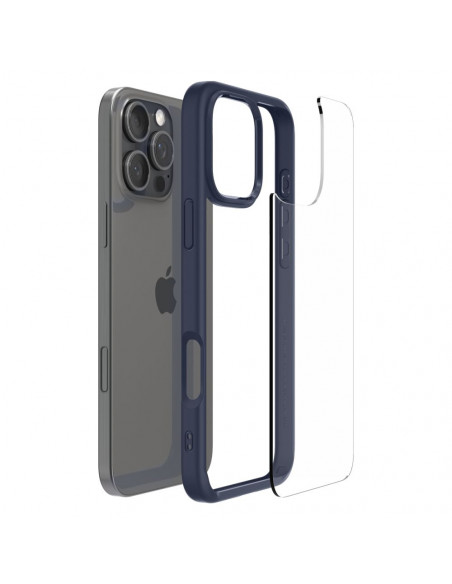 
„iPhone 16 Pro Ultra Hybrid“ galinis dėklas – mėlynas
