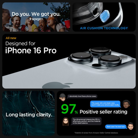 
„iPhone 16 Pro Ultra Hybrid“ galinis dėklas – mėlynas
