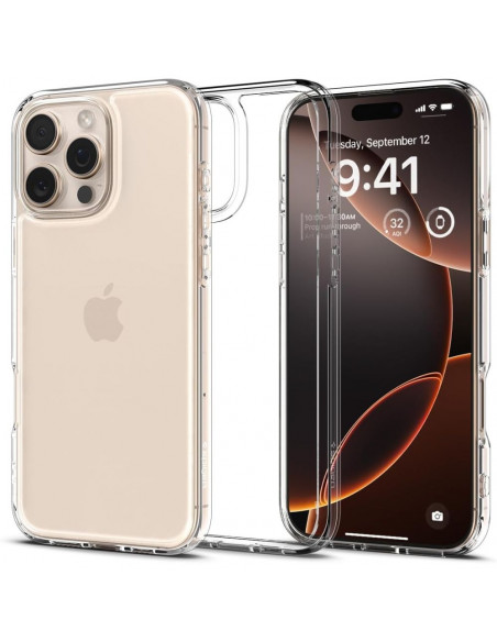 
iPhone 16 Pro Ultra Hybrid galinis dėklas - skaidrus
