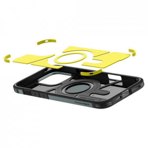 
„iPhone 16 Pro“ dėklas su tvirtu „MagSafe“ laikikliu – žalias
