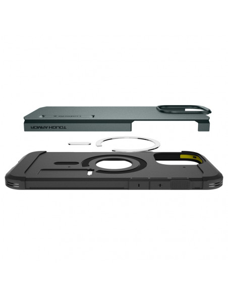 
„iPhone 16 Pro“ dėklas su tvirtu „MagSafe“ laikikliu – žalias
