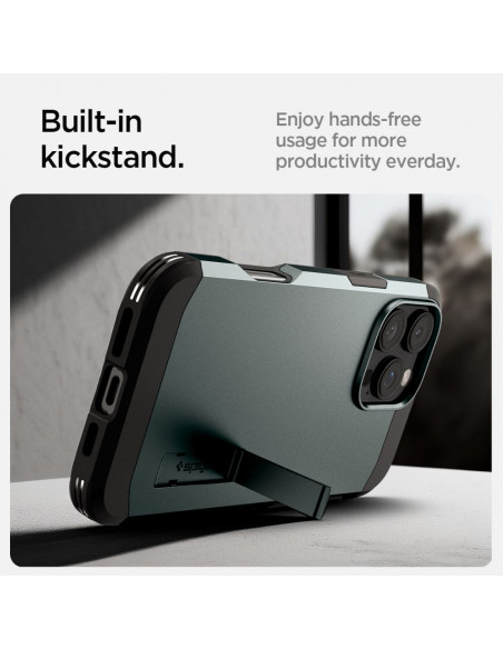 
„iPhone 16 Pro“ dėklas su tvirtu „MagSafe“ laikikliu – žalias
