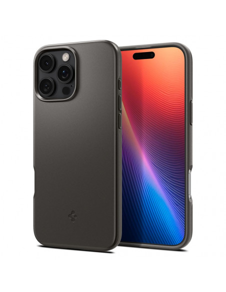 
„iPhone 16 Pro“ plonas „MagSafe“ dėklas – juodas
