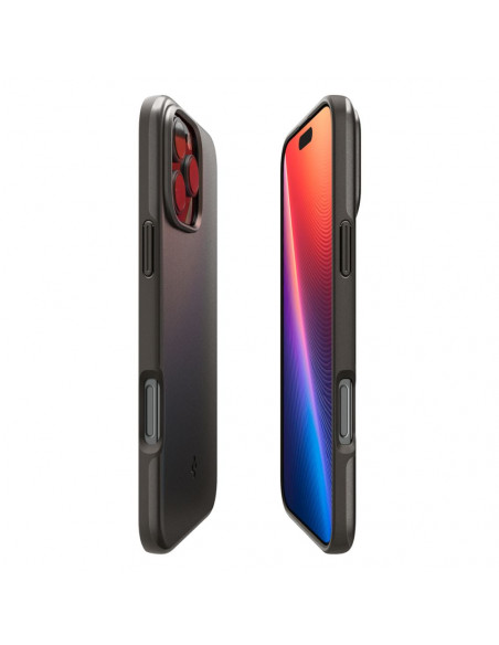 
„iPhone 16 Pro“ plonas „MagSafe“ dėklas – juodas
