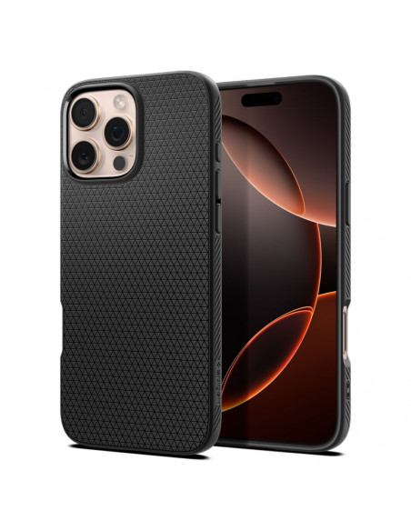 
„iPhone 16 Pro“ skysto oro dėklas – juodas
