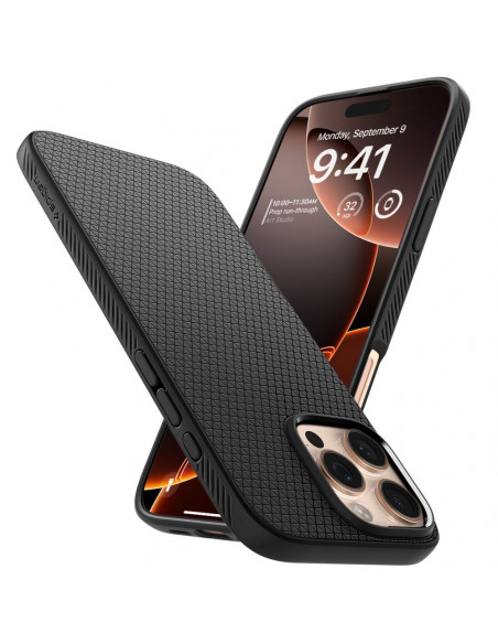 
„iPhone 16 Pro“ skysto oro dėklas – juodas
