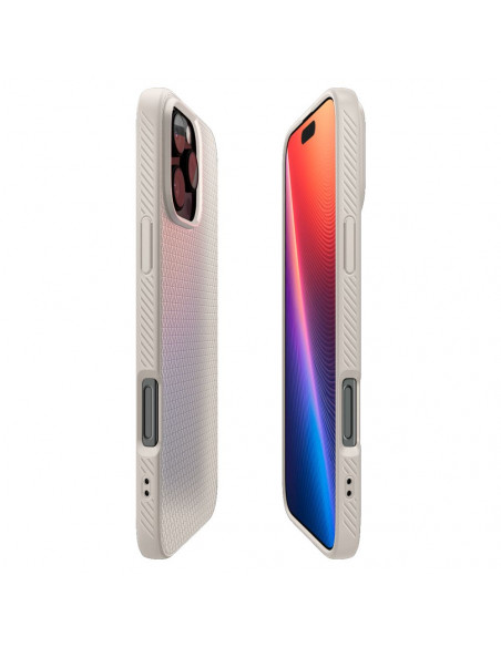 
„iPhone 16 Pro“ dėklas su skystu oru – titanas
