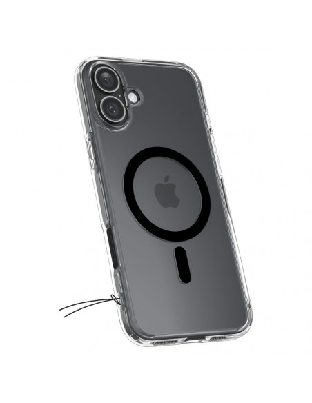 
„iPhone 16 Plus Ultra Hybrid Mag“ galinis dėklas su „MagSafe“ – permatomas juodas
