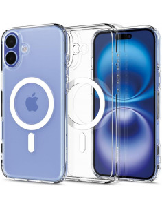 
„iPhone 16 Plus Ultra Hybrid Mag“ galinis dėklas su „MagSafe“ – permatomai baltas
