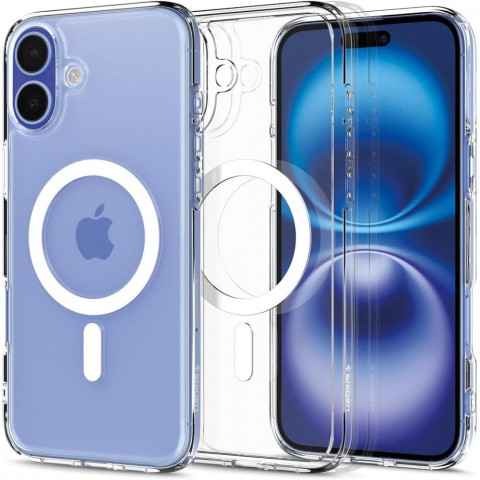 
„iPhone 16 Plus Ultra Hybrid Mag“ galinis dėklas su „MagSafe“ – permatomai baltas
