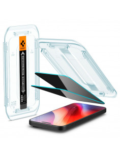 
Privatumo apsaugantis grūdintas stiklas su tvirtinimo rėmeliu, skirtas „iPhone 16 Pro Max“ - 2 vnt.
