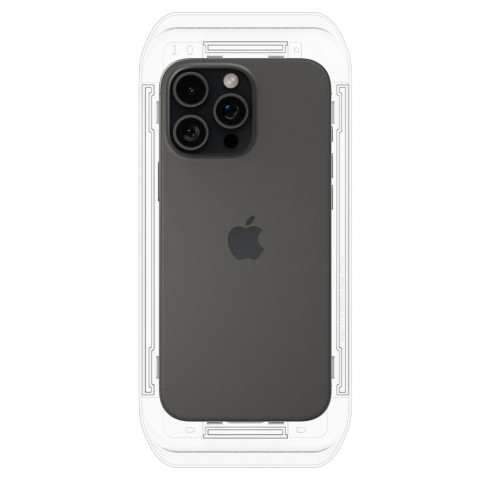 
Privatumo apsaugantis grūdintas stiklas su tvirtinimo rėmeliu, skirtas „iPhone 16 Pro Max“ - 2 vnt.
