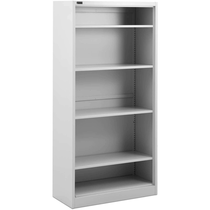 Metalinė knygų spinta dokumentų segtuvams 4 lentynos 90 x 40 x 180 cm