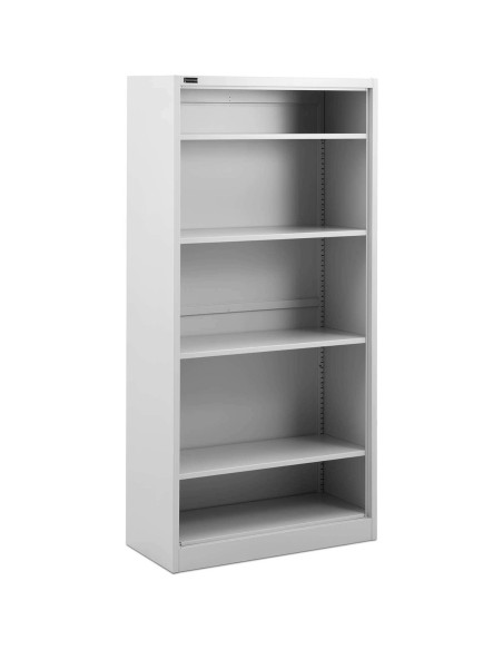 Metalinė knygų spinta dokumentų segtuvams 4 lentynos 90 x 40 x 180 cm Metalinė knygų spinta dokumentų segtuvams 4 lentynos 90 x 40 x 180 cm