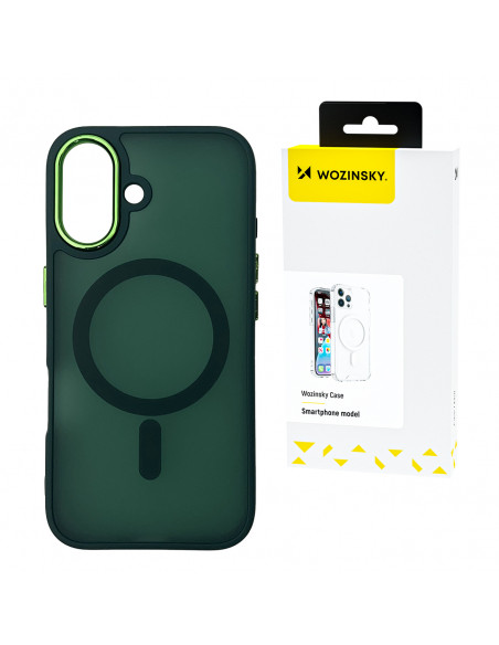 
„Samsung Galaxy S25 Ultra“ madingas dėklas „MagSafe“ galinis dėklas – žalias
