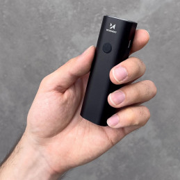 Dviračio priekinis žibintas USB balta šviesa 4 darbo režimai juoda