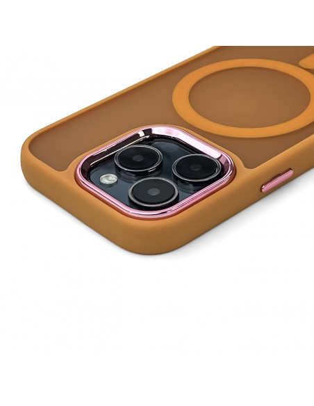 
„Samsung Galaxy S25“ madingas dėklas „MagSafe“ galinis dėklas – oranžinis
