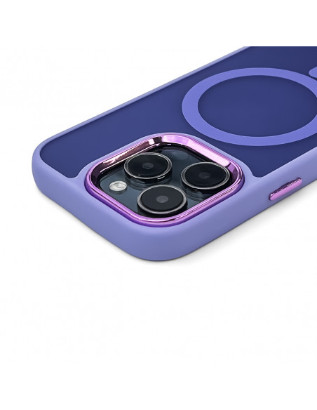 
„Samsung Galaxy S25“ madingas dėklas „MagSafe“ galinis dėklas – violetinė
