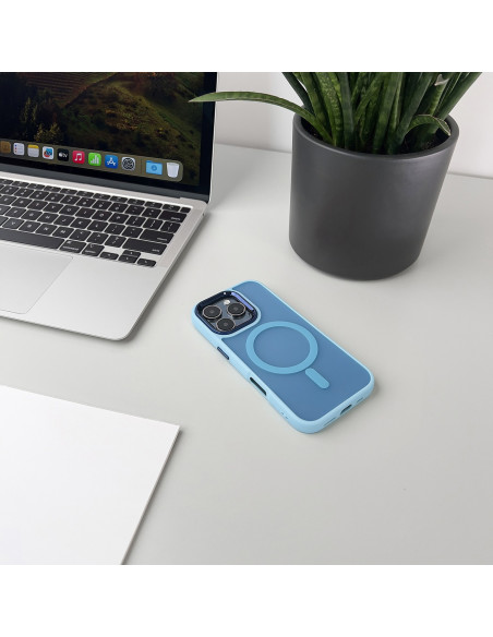 
„Samsung Galaxy S25“ madingas dėklas „MagSafe“ galinis dėklas – mėlynas
