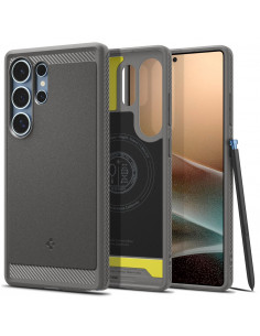 
„Samsung Galaxy S25“ dėklas su „MagSafe Rugged Armor Mag“ – pilkas
