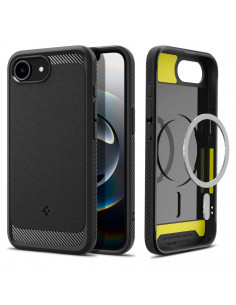 
„iPhone 16e Rugged Armor MagSafe“ dėklas – juodas
