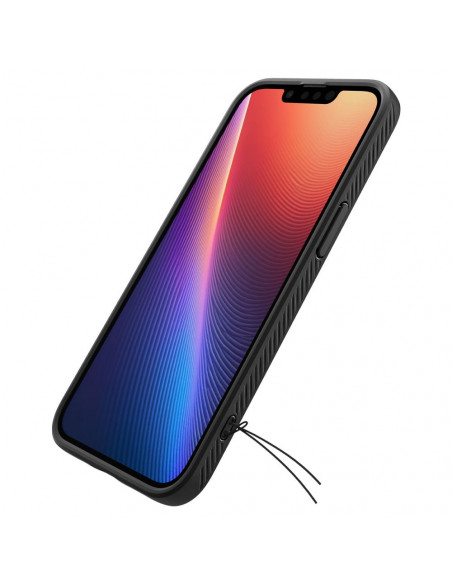 
„Spigen Liquid Air“ iPhone 16e apsauginis dėklas – matinės juodos spalvos
