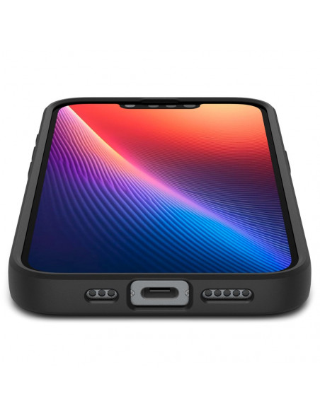 
„Spigen Liquid Air“ iPhone 16e apsauginis dėklas – matinės juodos spalvos
