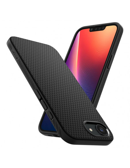 
„Spigen Liquid Air“ iPhone 16e apsauginis dėklas – matinės juodos spalvos
