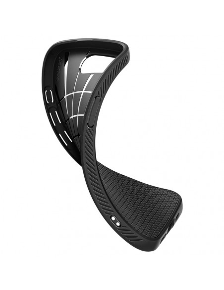 
„Spigen Liquid Air“ iPhone 16e apsauginis dėklas – matinės juodos spalvos
