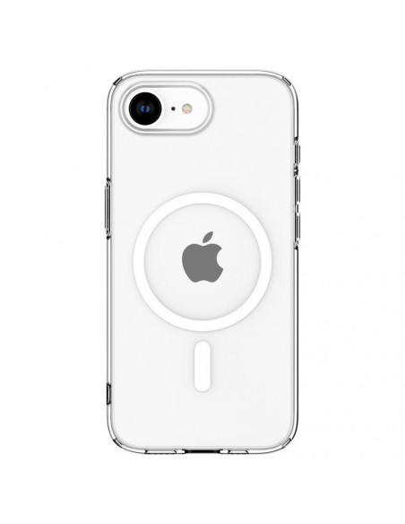 
„iPhone 16e“ dėklas su „MagSafe“ skystųjų kristalų stikliuku – skaidrus
