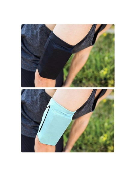 Bėgimo pratimams skirta rankovė fitneso rankovė L pilka