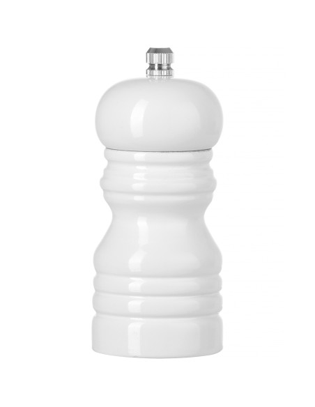 Druskos malūnėlis medinis baltas sk. 50x113 mm – Hendi 469613