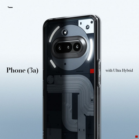 
„Nothing Phone 3A Ultra Hybrid“ dėklas – skaidrus

