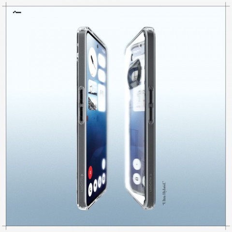 
„Nothing Phone 3A Ultra Hybrid“ dėklas – skaidrus
