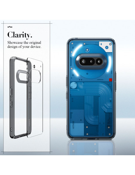 
„Nothing Phone 3A Ultra Hybrid“ dėklas – skaidrus
