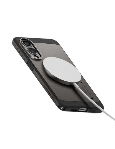 
„Samsung Galaxy S25 Edge Tough Armor MagSafe“ dėklas – pilkas ir juodas
