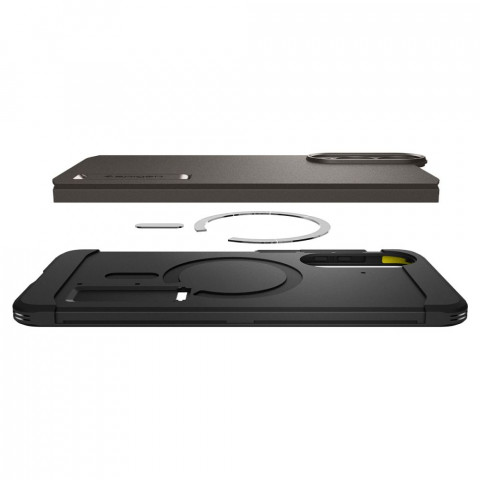 
„Samsung Galaxy S25 Edge Tough Armor MagSafe“ dėklas – pilkas ir juodas
