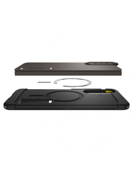 
„Samsung Galaxy S25 Edge Tough Armor MagSafe“ dėklas – pilkas ir juodas
