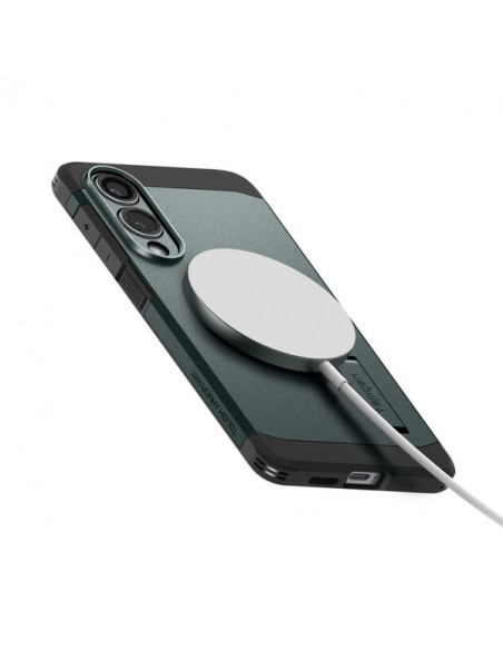 
„Samsung Galaxy S25 Edge Tough Armor MagSafe“ dėklas – žalias ir juodas
