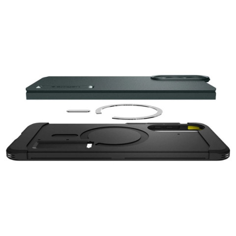 
„Samsung Galaxy S25 Edge Tough Armor MagSafe“ dėklas – žalias ir juodas
